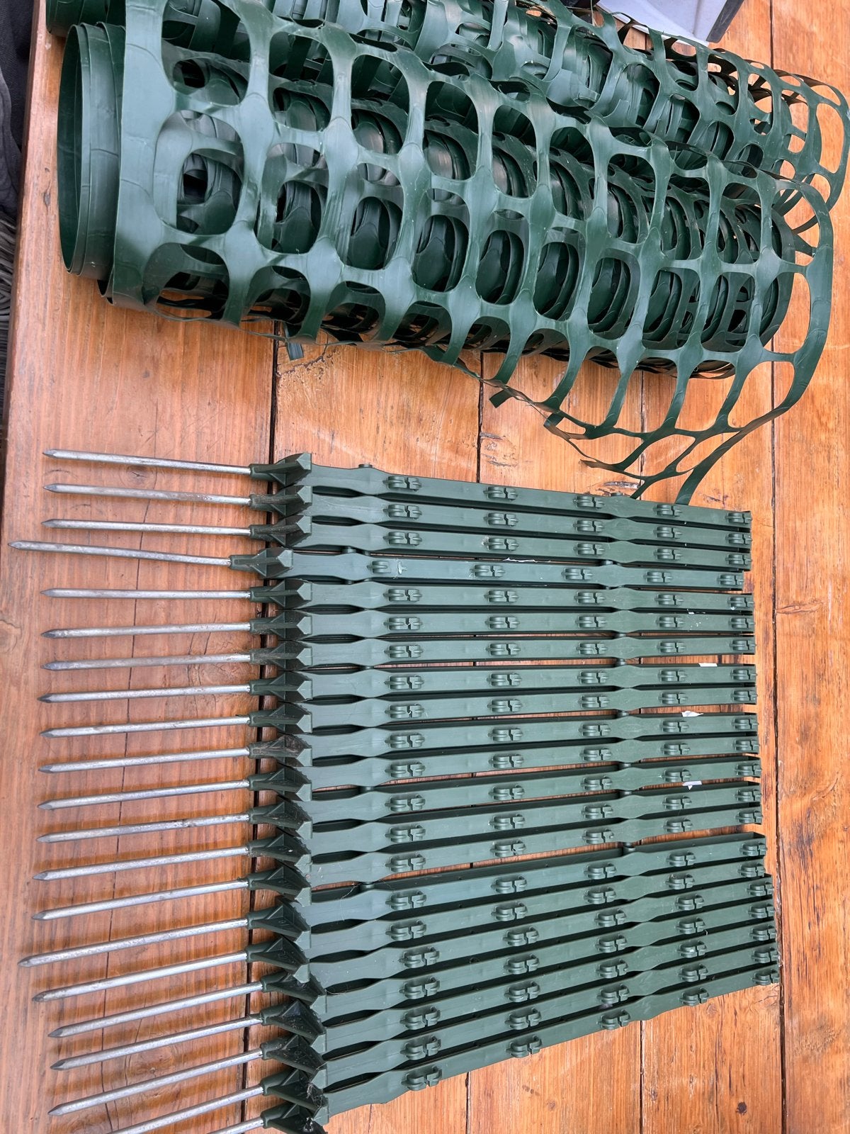 Tuinafscheiding/hekwerk - Groen kunststof, Ophalen, Gebruikt, Kunststof, Tuinhek