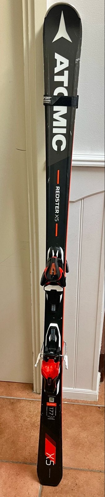 Atomic Redster X5 ski's 177cm incl. skistokken, Ophalen, 160 tot 180 cm, Gebruikt, Atomic