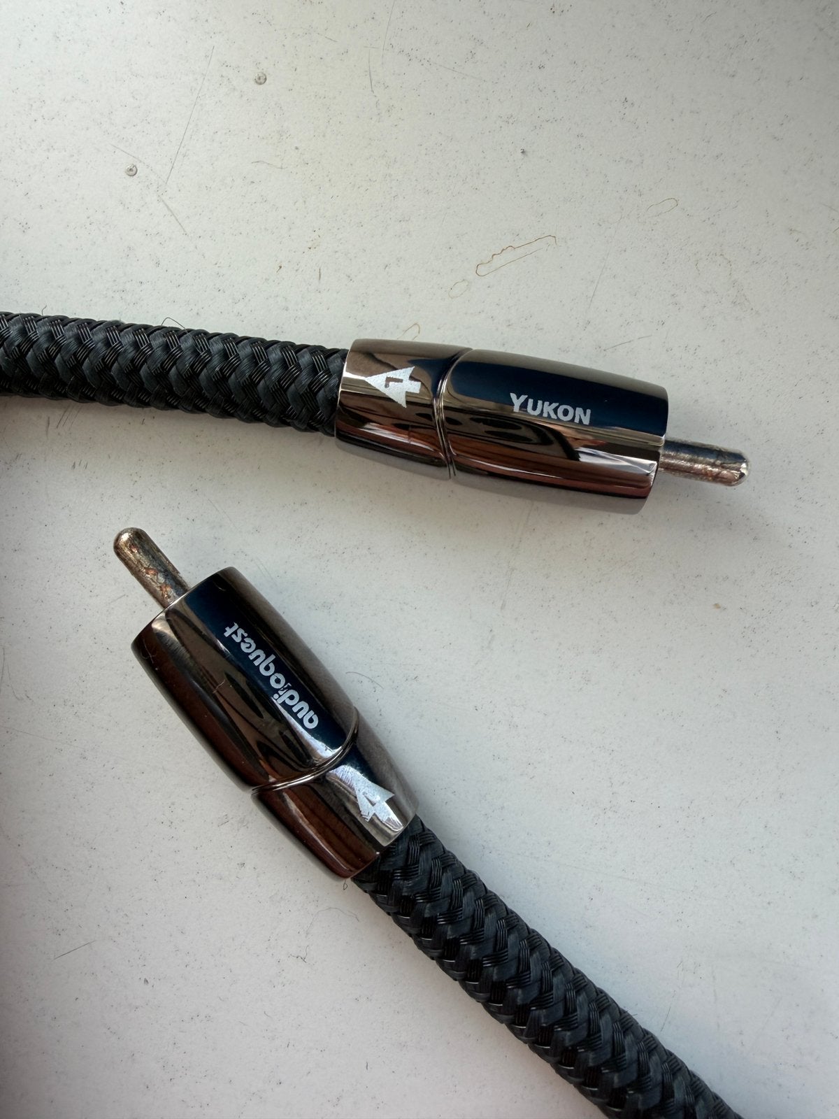 Audioquest Yukon RCA 1m (1 kabel), Ophalen of Verzenden, Zo goed als nieuw, Minder dan 2 meter, Interlink-kabel