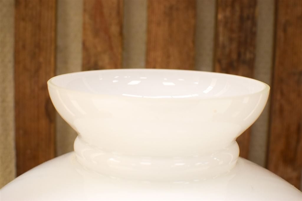 Opaline lampenkap 48690, Gebruikt, Wit, Rond, Ophalen of Verzenden