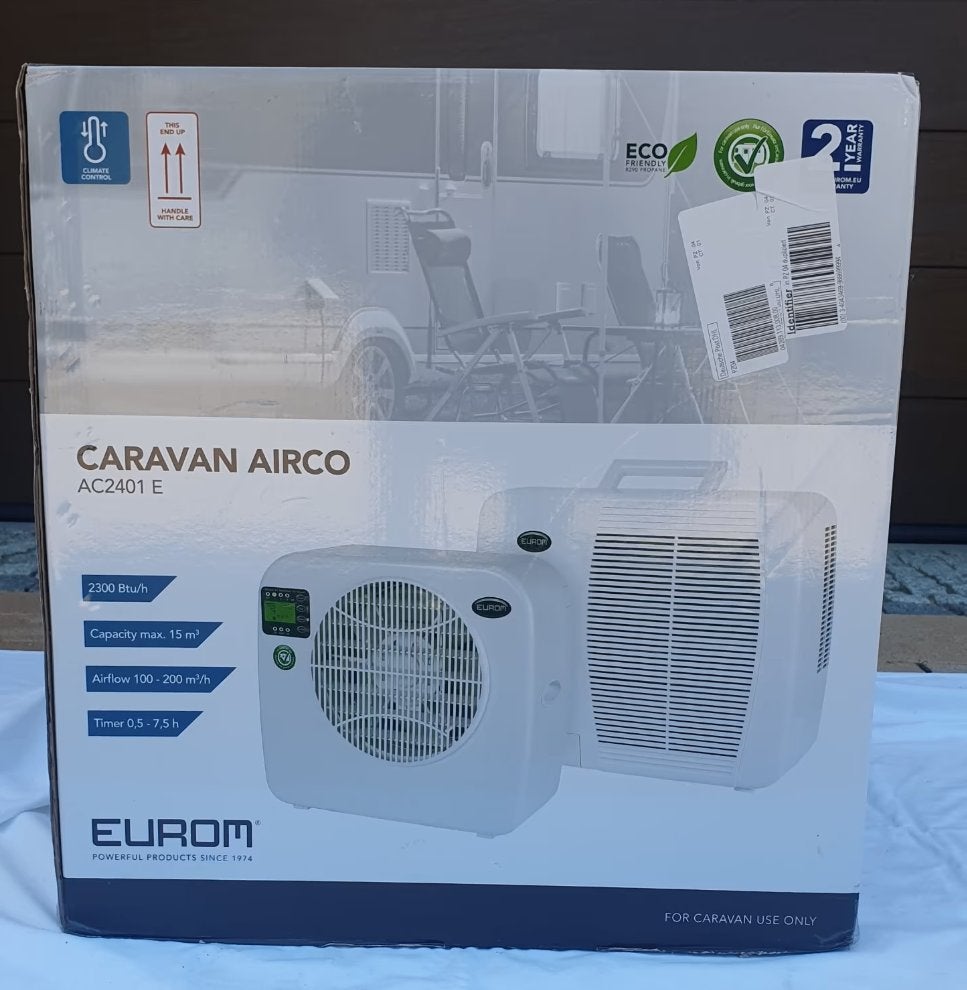 Airconditioning Eurom AC2401 voor caravans NIEUW, Koelen en Ontvochtigen, Verzenden, Minder dan 60 m³, Nieuw