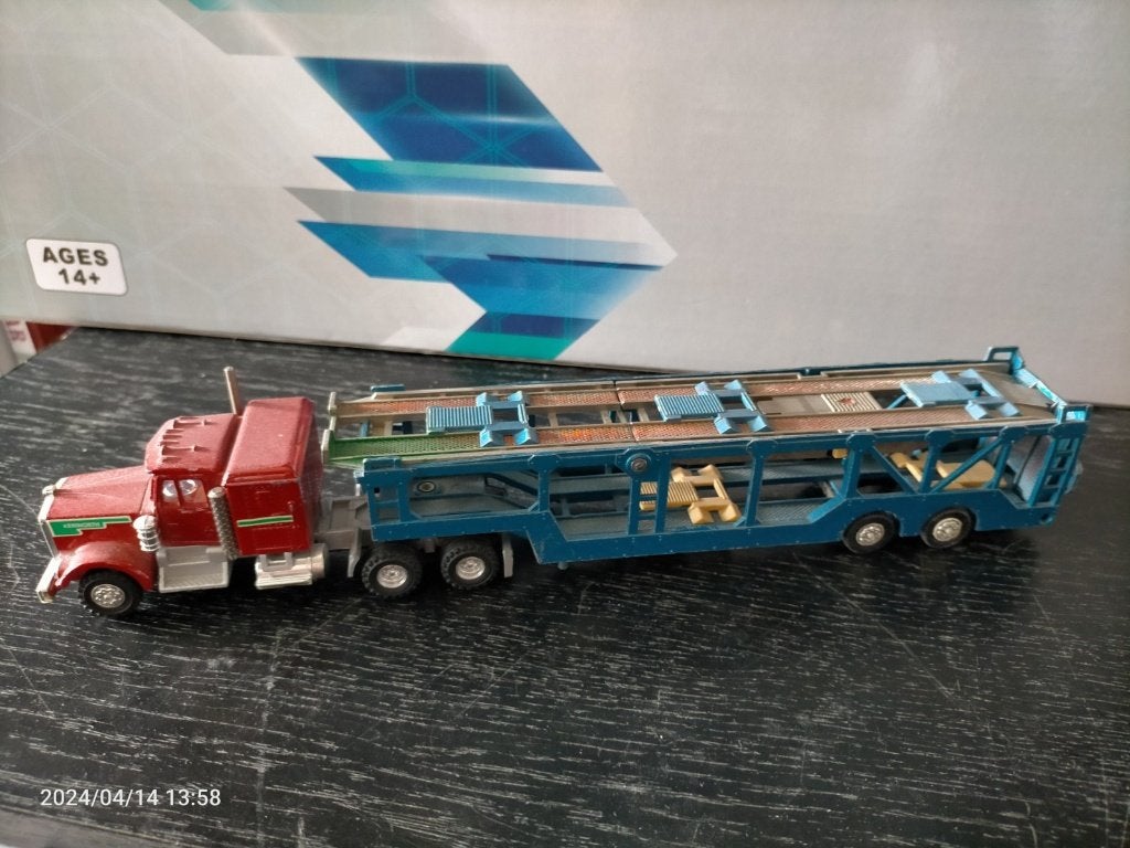 Shinsei kenworth autotransporter, Hobby en Vrije tijd, Modelauto's | 1:43, Verzenden, Tractor of Landbouw, Overige merken