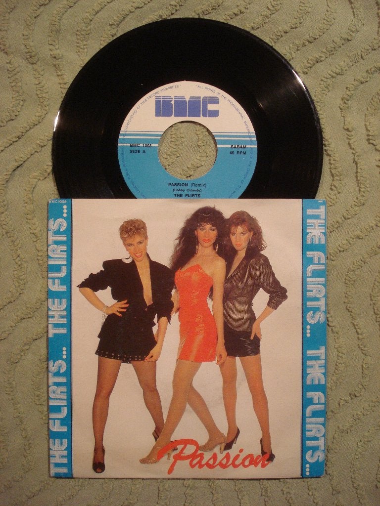 The Flirts 7" Vinyl Single: ‘Passion’ (België), Ophalen of Verzenden, Gebruikt, 7 inch, Pop