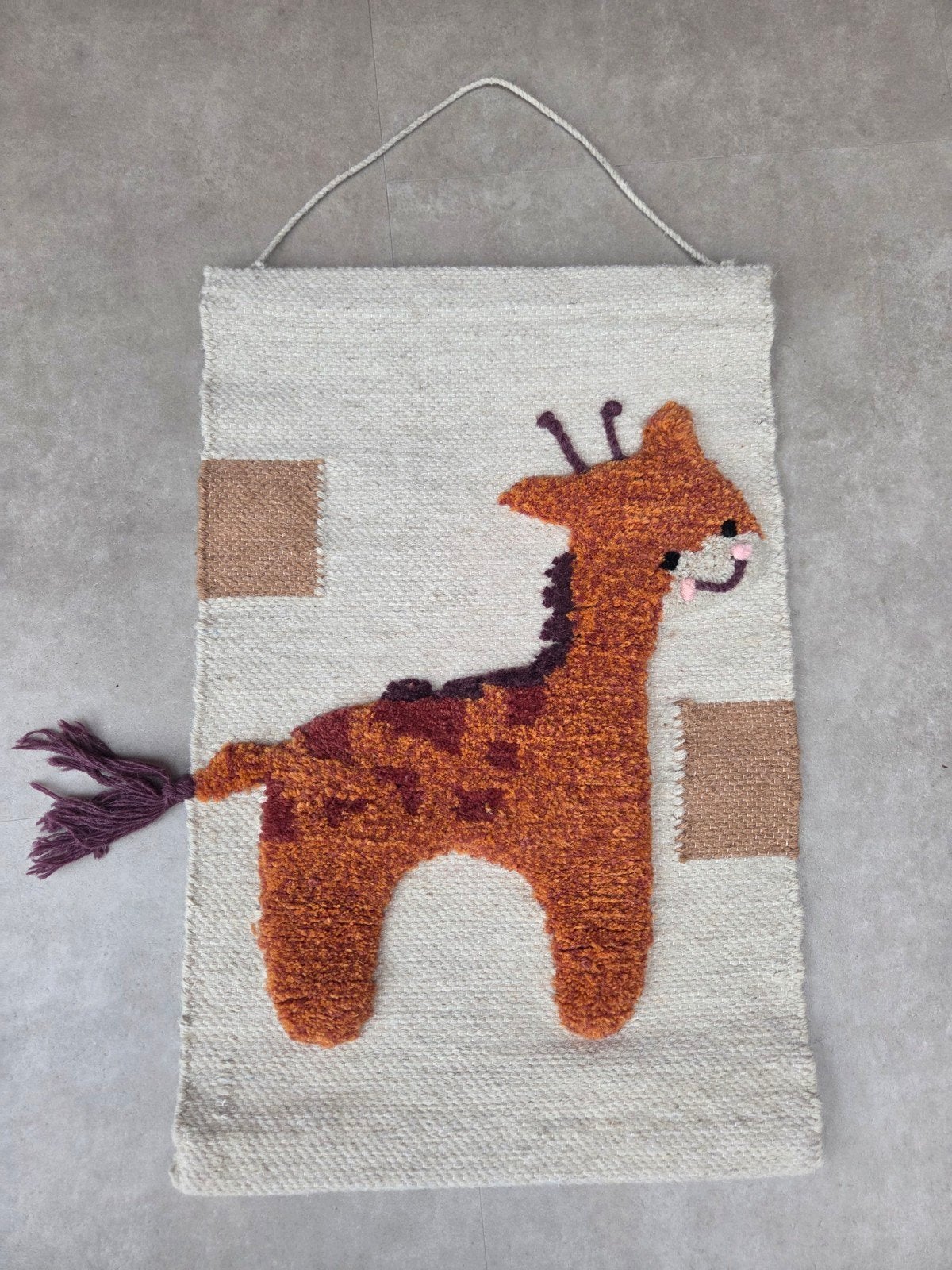 Wandkleed met Giraffe - Kinderkamer Decoratie, Huis en Inrichting, Meerkleurig, Overige stijlen, Ophalen of Verzenden, Zo goed als nieuw