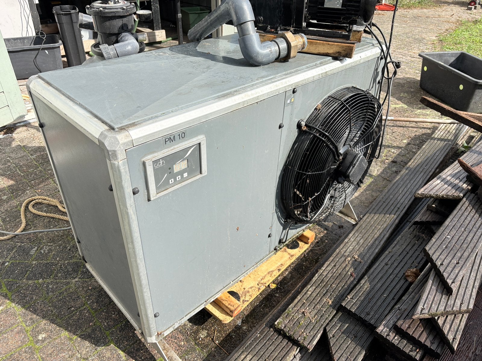 zembad pomp filter en warmtepomp, Ophalen, Gebruikt