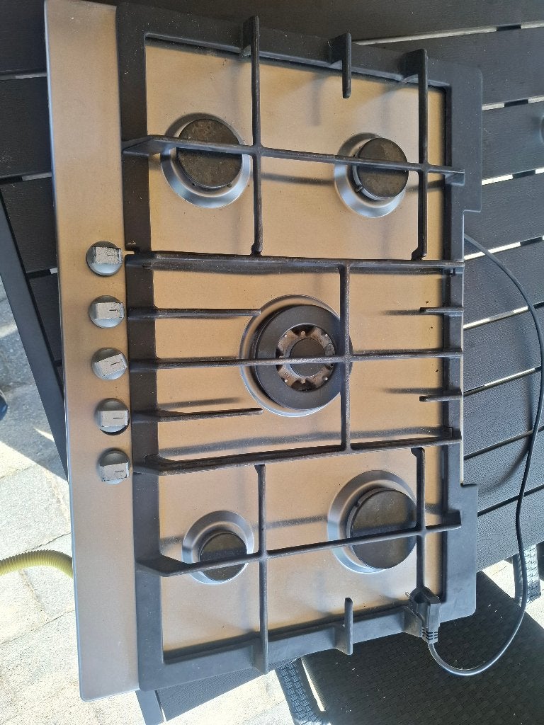 gaskookplaat 5 pitten te koop, Witgoed en Apparatuur, Kookplaten, Ophalen, Gebruikt, Inbouw, Gas