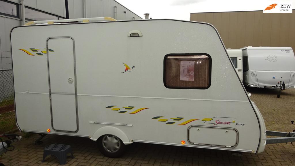 STERCKEMAN Starlett 420 CP Executive 2005 VASTBED middenZIT, Sterckeman, De Haan Caravans, Bedrijf, Info@dehaancaravans.nl