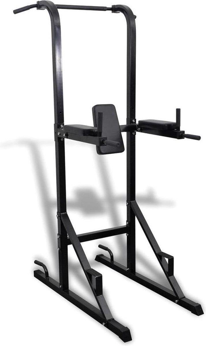 Power Tower Optrekstation Dipstation Fitness Krachtstation, Sport en Fitness, Fitnessmaterialen, Ophalen, Gebruikt, Armen, Oprekstang