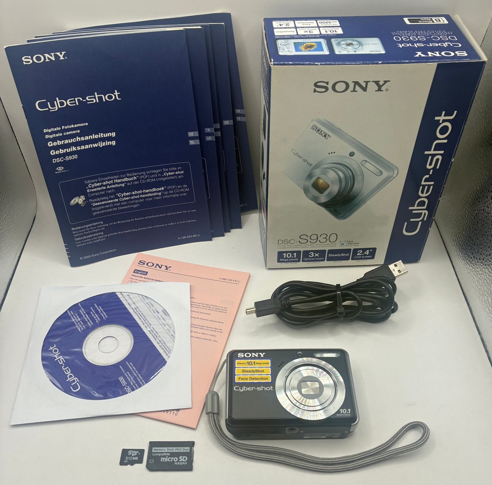 Sony Cyber-shot DSC-S930 - compact camera, Ophalen of Verzenden, Zo goed als nieuw, Sony, 8 keer of meer