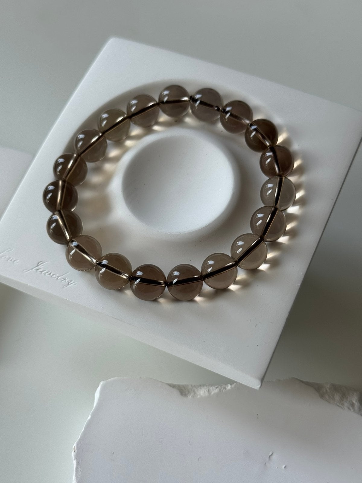 Natuurlijke Rookkwarts Armband 10mm+ - Aarding & Bescherming, Ophalen of Verzenden, Nieuw, Bruin, Overige materialen
