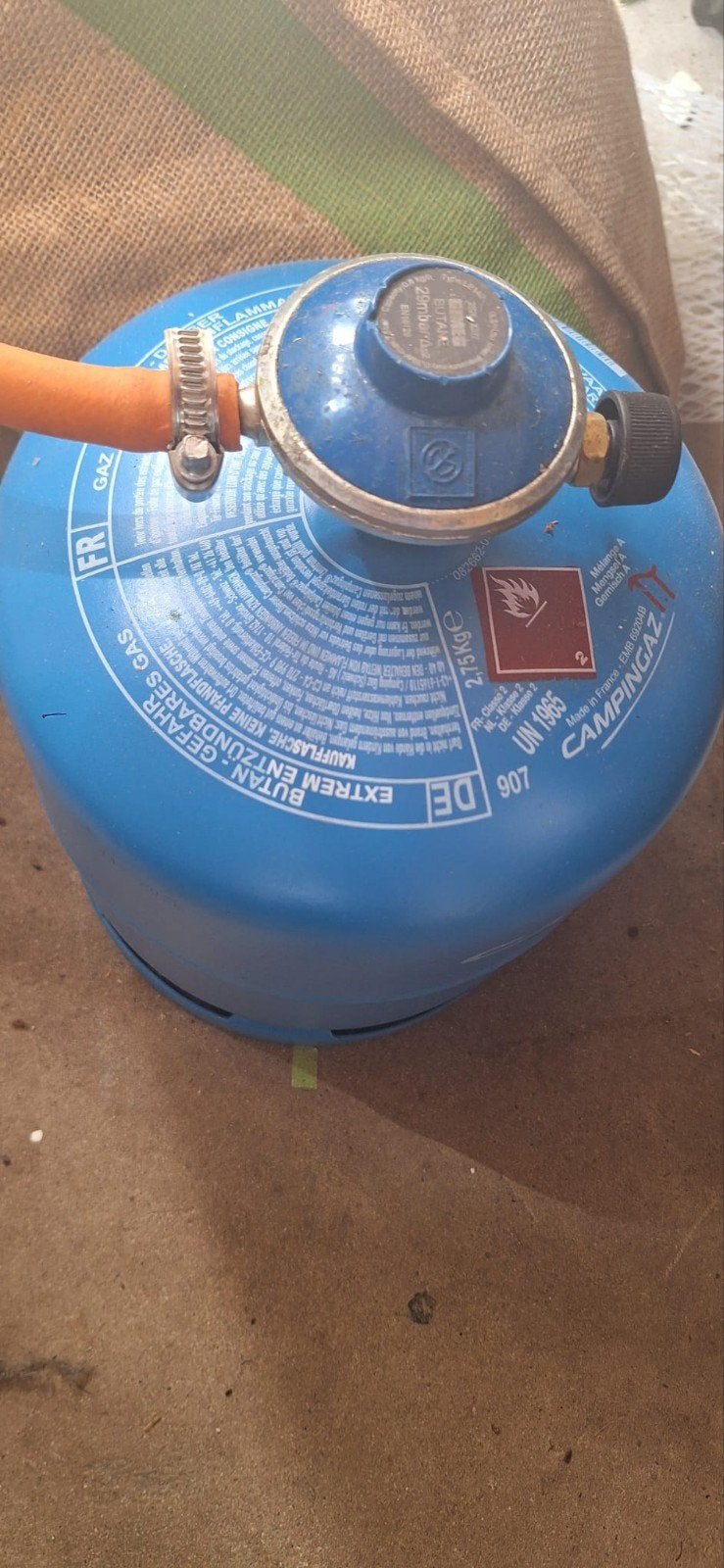 Campingaz r907 gasfles 70% gevuld, Ophalen, Zo goed als nieuw