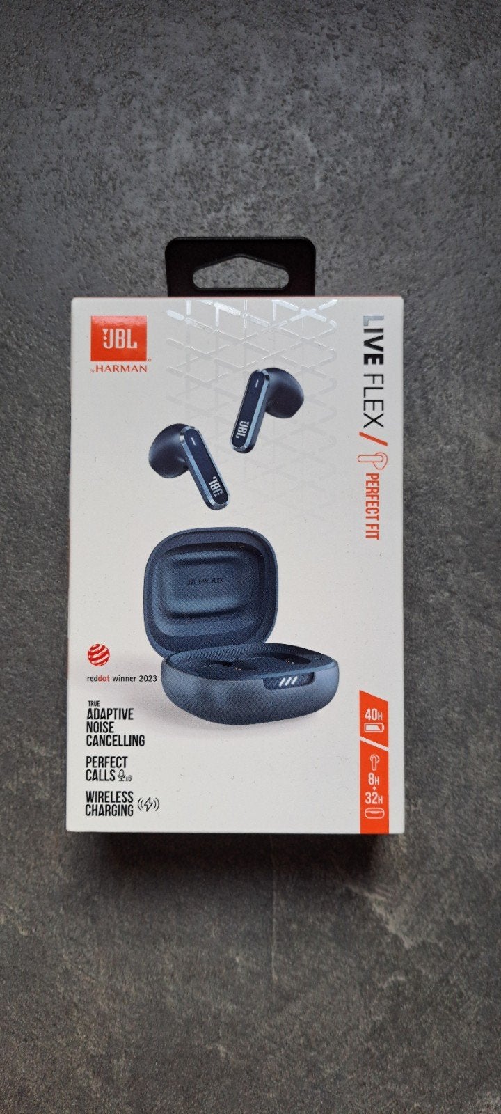 JBL Live Flex - Blauw - Nieuw!, Nieuw, Ophalen of Verzenden, JBL, In oorschelp (earbud)