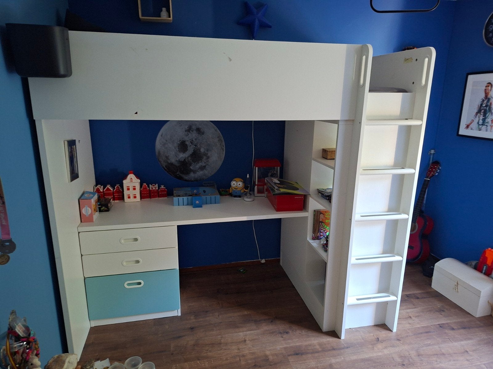 Hoogslaper Ikea, Kinderen en Baby's, Kinderkamer | Stapelbedden en Hoogslapers, Ophalen, Gebruikt, Hoogslaper