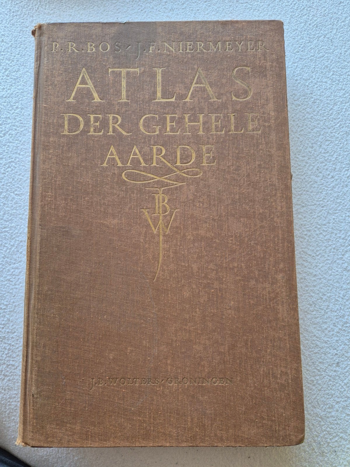 P.R. Bos J.F. Niermeyer Atlas der Gehele Aarde, Boeken, Bosatlas, P.R. Bos J.F. Niermeyer, 1800 tot 2000, Wereld