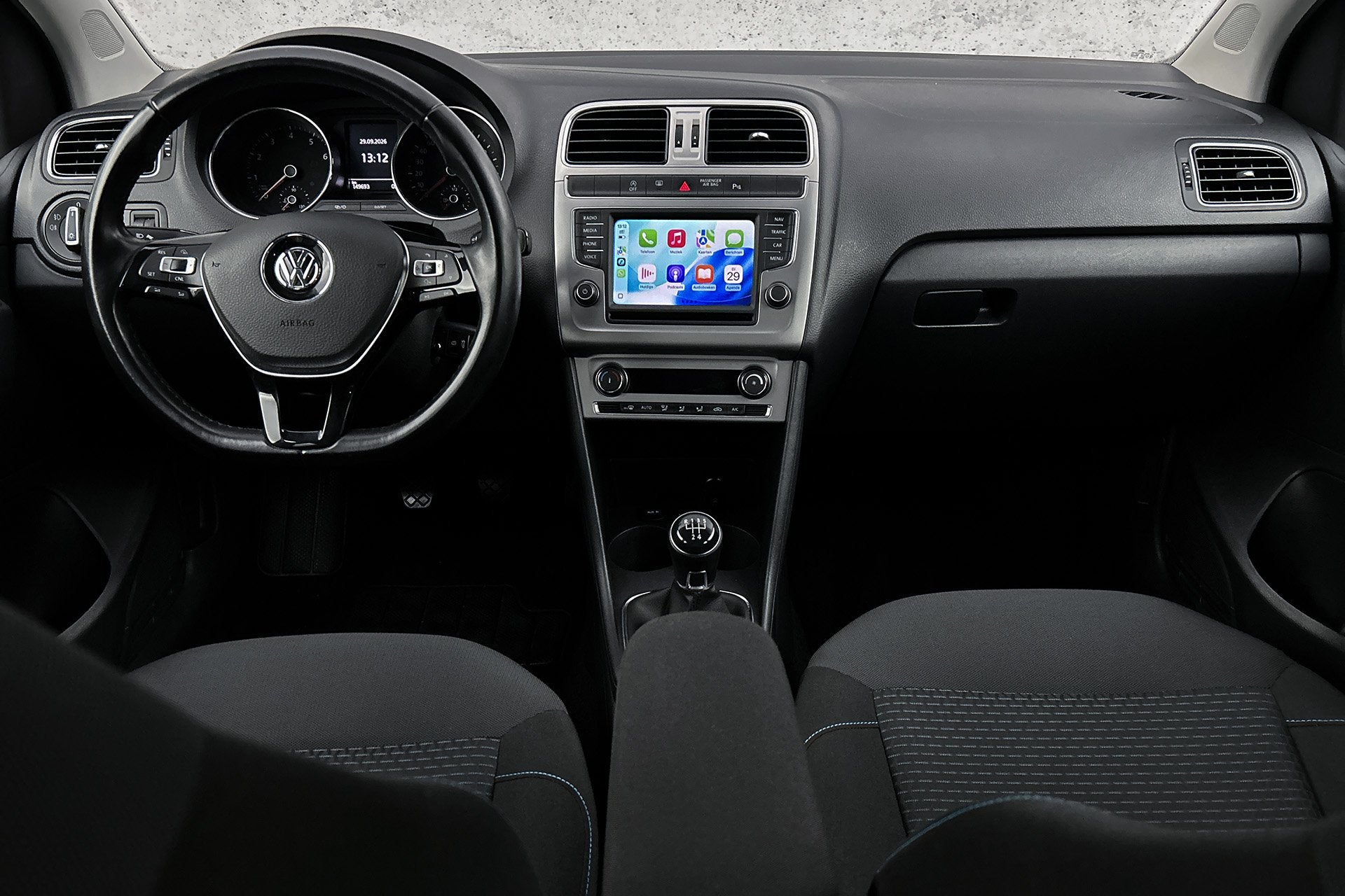 Volkswagen Polo 1.0 BlueMotion | Camera | Apple Carplay | Cr, Voorwielaandrijving, Stof, Zwart, Origineel Nederlands
