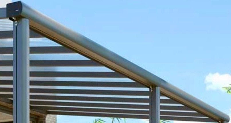Sierrand dakgoot overkapping 6 meter antraciet, Ophalen, Nieuw, Carport