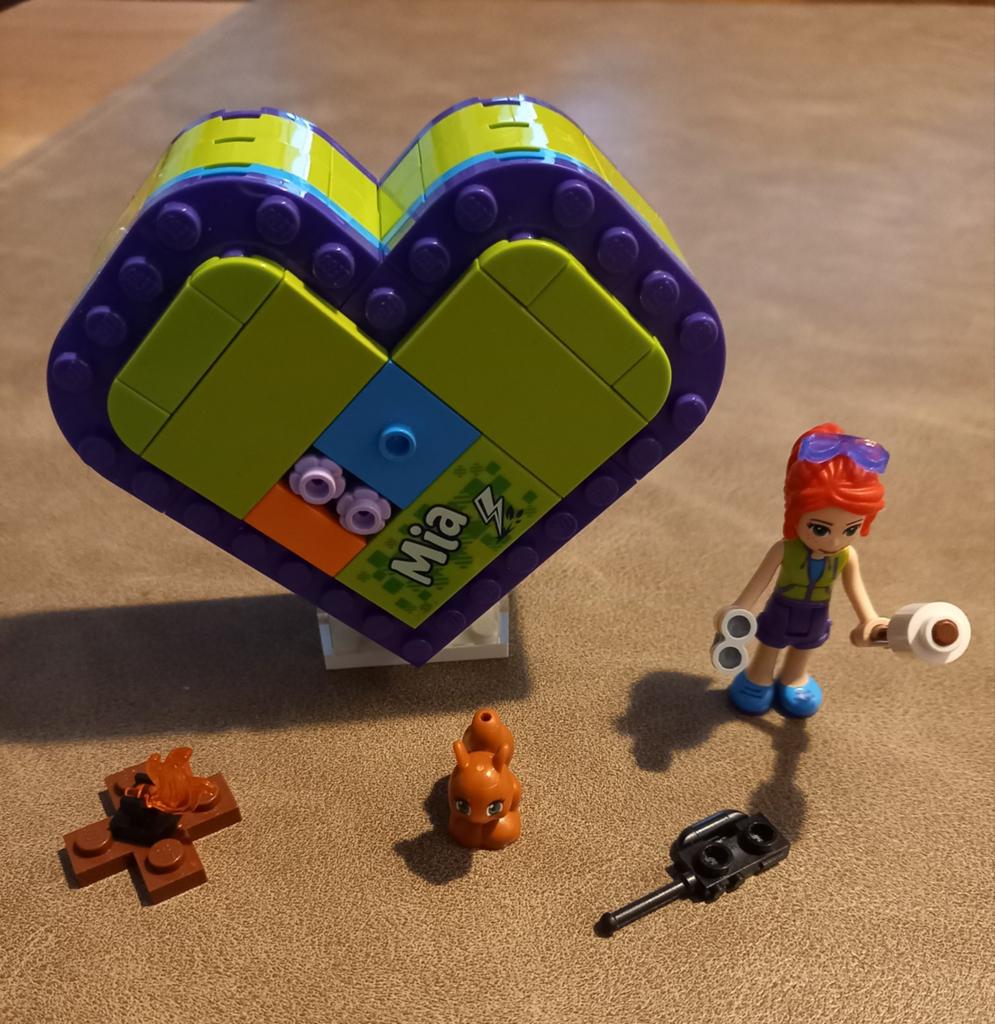 Lego Friends 41358 Mia's Hartvormige Doosje compleet, Kinderen en Baby's, Speelgoed | Duplo en Lego, Zo goed als nieuw, Lego, Complete set