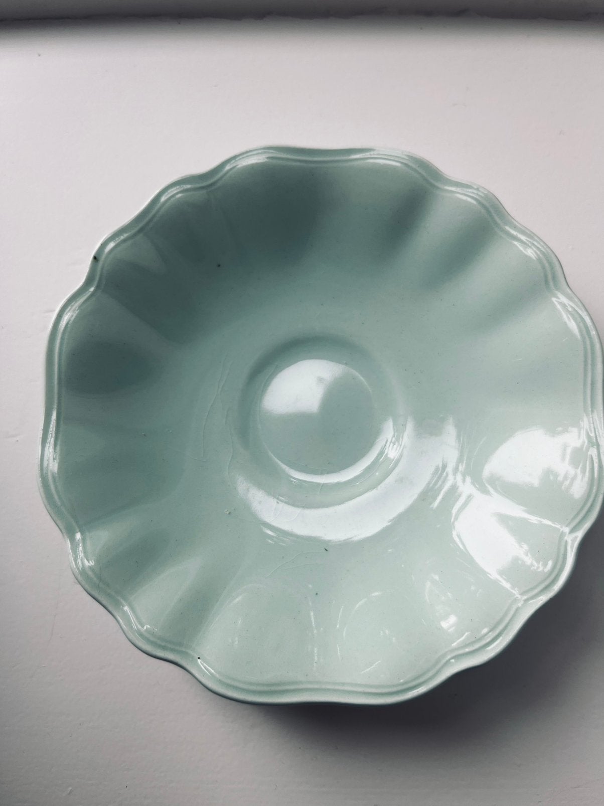 J&G Meaking Glamoer Jade schotel groen 12,5 cm, Ophalen of Verzenden