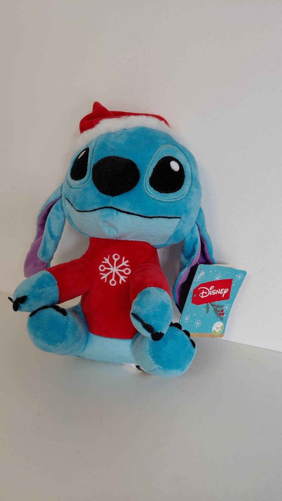 Disney kerst Stitch knuffel, Verzamelen, Ophalen of Verzenden, Overige figuren, Nieuw, Knuffel