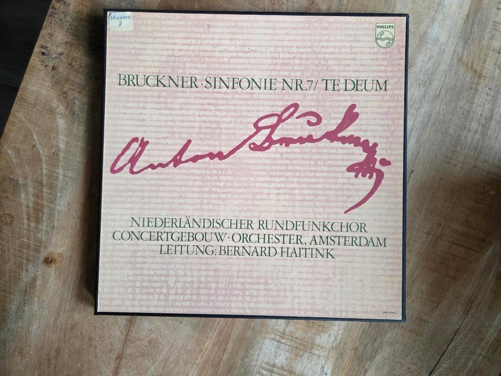 Anton Bruckner Symphony No. 7 Te Deum LP Box Set, Cd's en Dvd's, Kamermuziek, Ophalen of Verzenden, Zo goed als nieuw, 12 inch