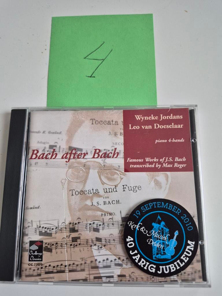 Bach after Bach - Wynke Jordans & Leo van Doeselaar CD, Cd's en Dvd's, Cd's | Klassiek, Zo goed als nieuw, Kamermuziek, Barok