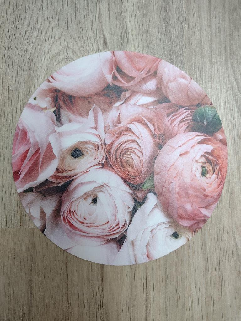 Muurcirkel rozen NIEUW!, Ophalen, 20 cm, Nieuw, Kunststof