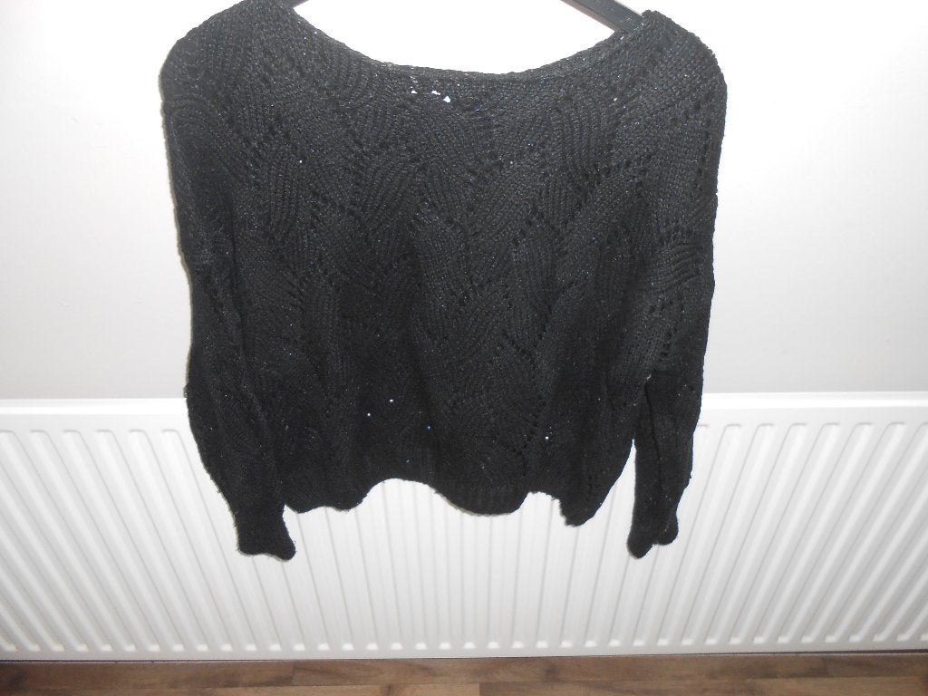 Mooie ajour trui van JS Millenium One Size, Maat 38/40 (M), Zwart, Ophalen of Verzenden, JS.Millenium