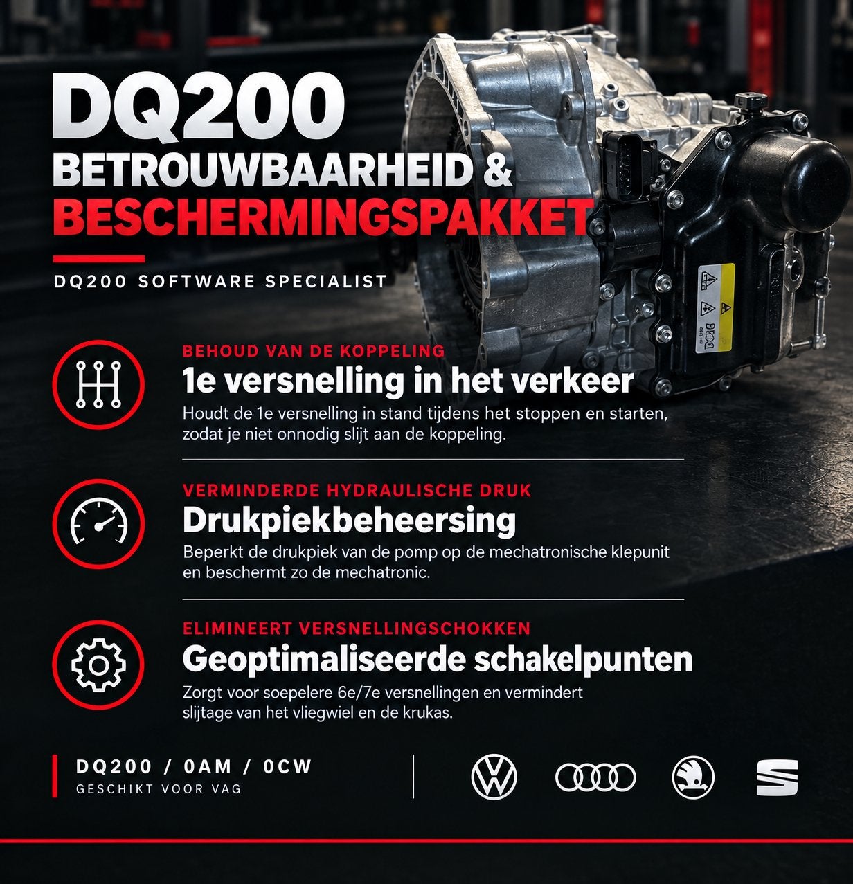️ DQ200 DSG Software | Bescherming, Comfort & Levensduur, Ophalen, Audi