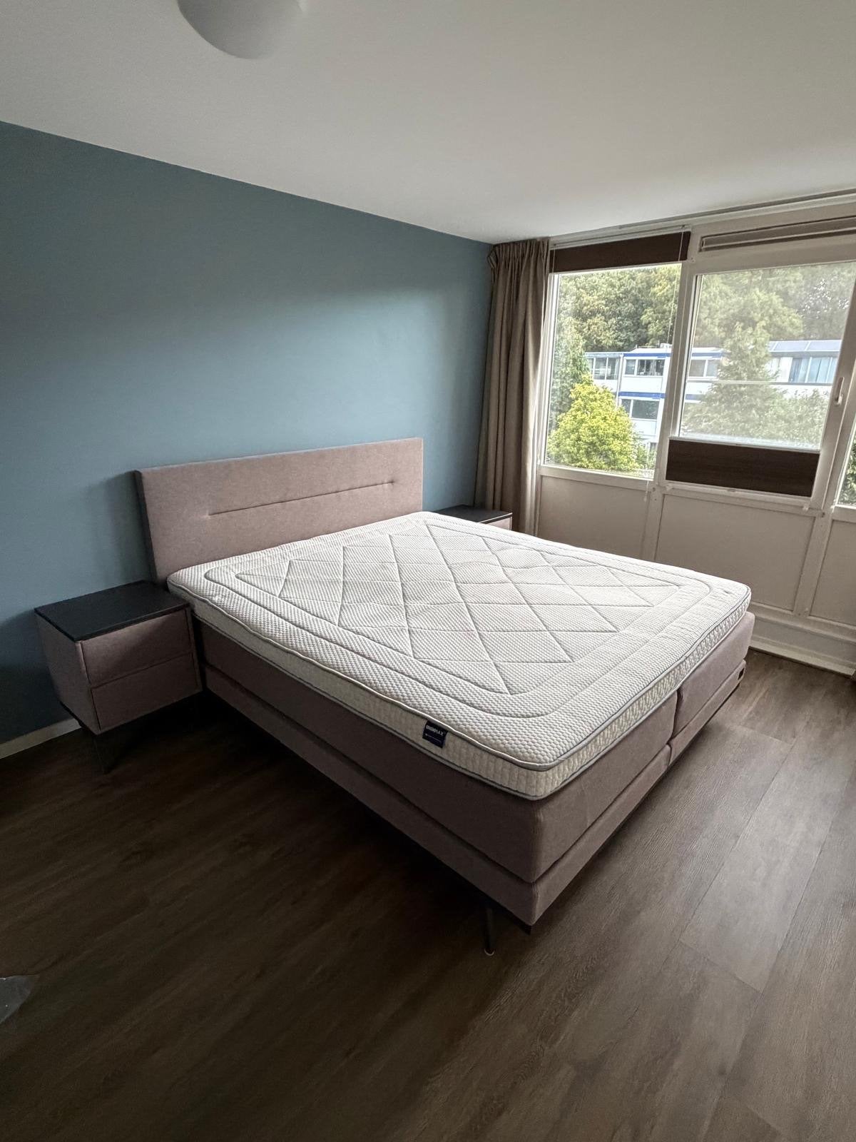 Complete Swiss Sense Boxspring Cinnamon Small Deluxe, Ophalen, Bruin, 210 cm, Tweepersoons