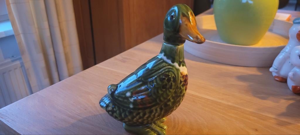 Decoratieve keramische eend - azijnfles, Antiek en Kunst, Ophalen of Verzenden
