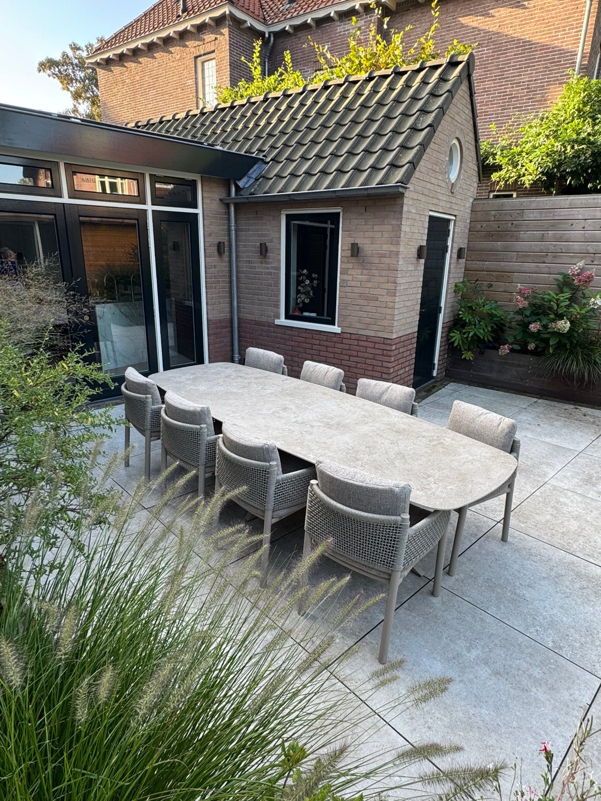 Savanne dining set en lounge set terre en latte 4 seasons, Ophalen of Verzenden, Nieuw, Rechthoekig, Overige materialen