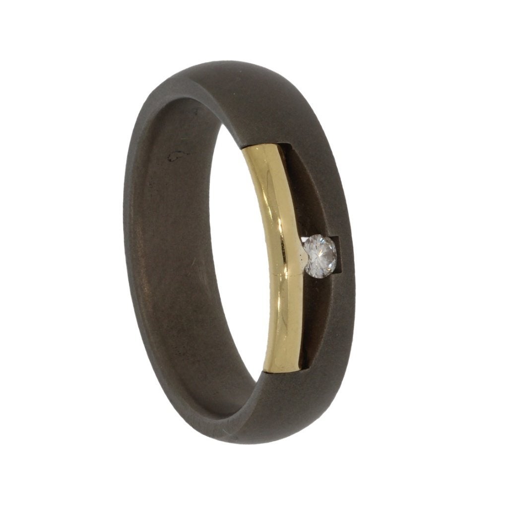 Diamant solitair 14k gouden ring edelstaal briljant dames, Sieraden, Tassen en Uiterlijk, Voordeelsieraden, Ophalen of Verzenden