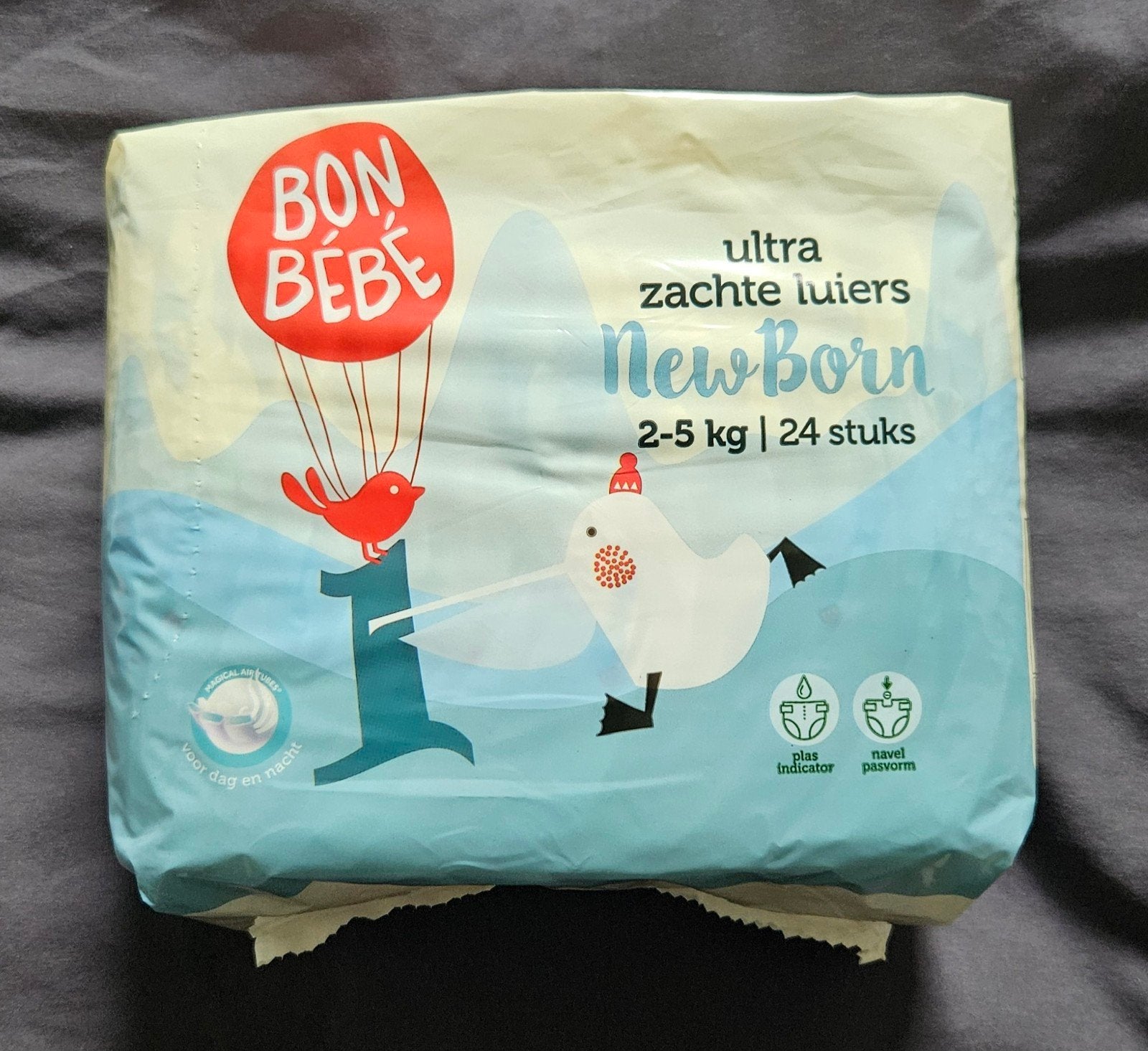 Bon Bébé Ultra Zachte Luiers Maat 1 (Newborn, 2-5 kg), Kinderen en Baby's, Ophalen of Verzenden, Nieuw