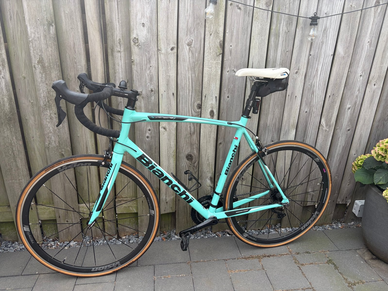 Bianchi Nirone 7 racefiets - Celeste groen, Fietsen en Brommers, 28 inch, Gebruikt, Velgrem, 15 tot 20 versnellingen