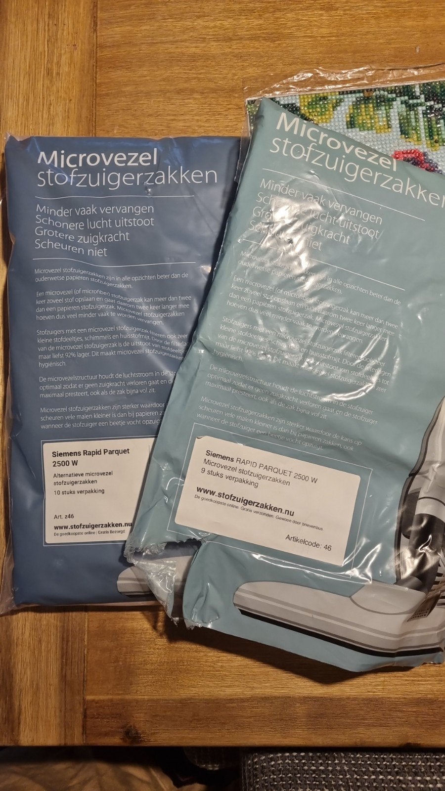 Gratis - Microvezel stofzuigerzakken Siemens Rapid Parquet 2, Stofzak, Siemens, Nieuw, Ophalen of Verzenden