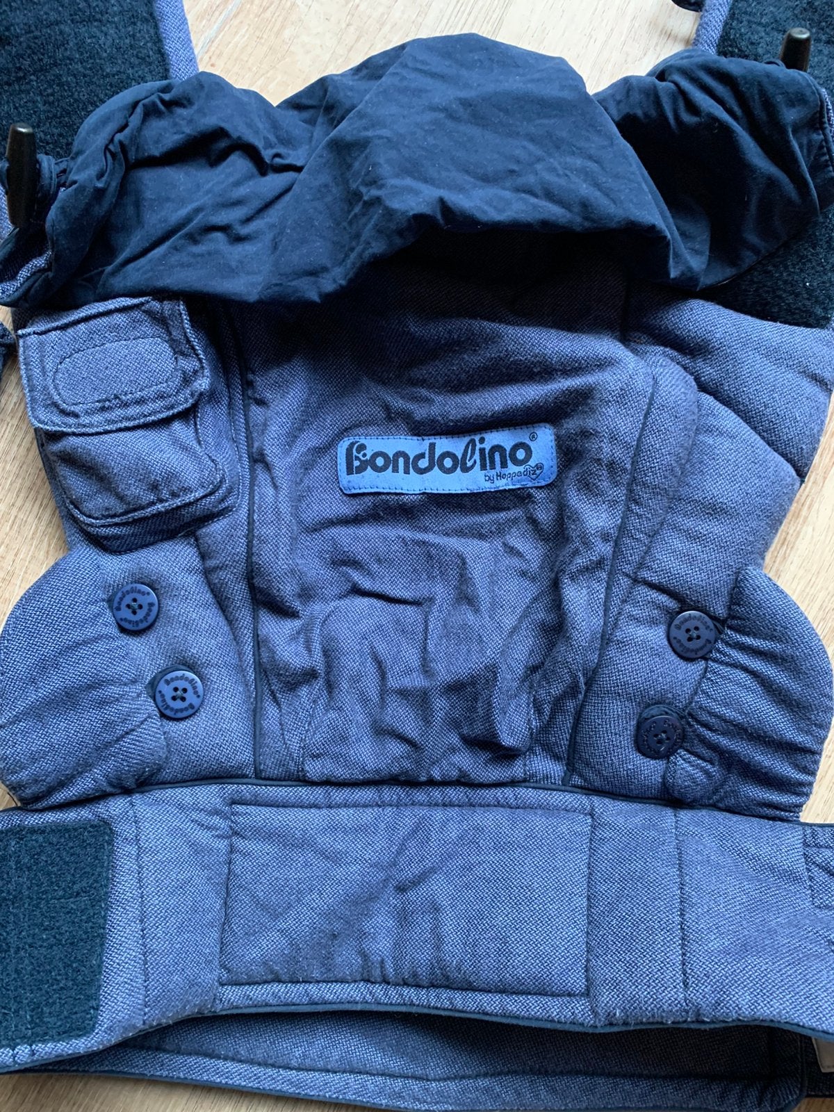 Draagzak Hoppediz Bondolino, Kinderen en Baby's, Babydragers en Draagdoeken, Overige merken, Buik of Rug, Ophalen of Verzenden
