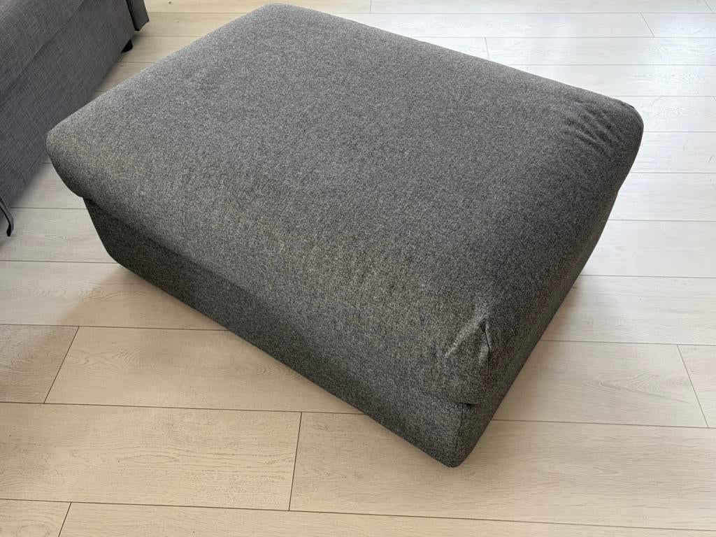 Ikea VIMLE Footstool with storage Gunnared beige/medium grey, Ophalen of Verzenden, Zo goed als nieuw, Rechthoekig, 125 cm of meer