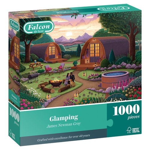 Falcon Deluxe: Glamping 1000 stukjes, Hobby en Vrije tijd, Ophalen of Verzenden, 500 t/m 1500 stukjes, Nieuw, Legpuzzel