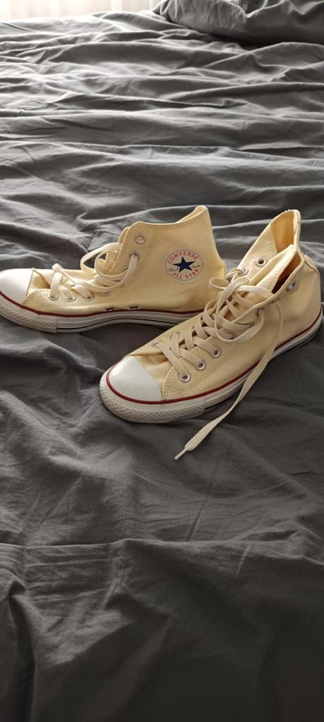 Converse All Star High Top Sneakers - Crème/Wit, Kleding | Dames, Schoenen, Ophalen of Verzenden
