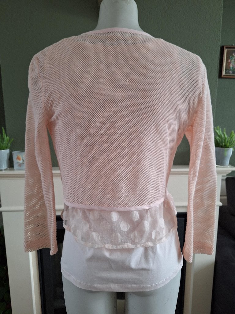 Tuzzi 3 delige set roze vest shirt en top M 38, Maat 38/40 (M), Tuzzi, Verzenden, Zo goed als nieuw