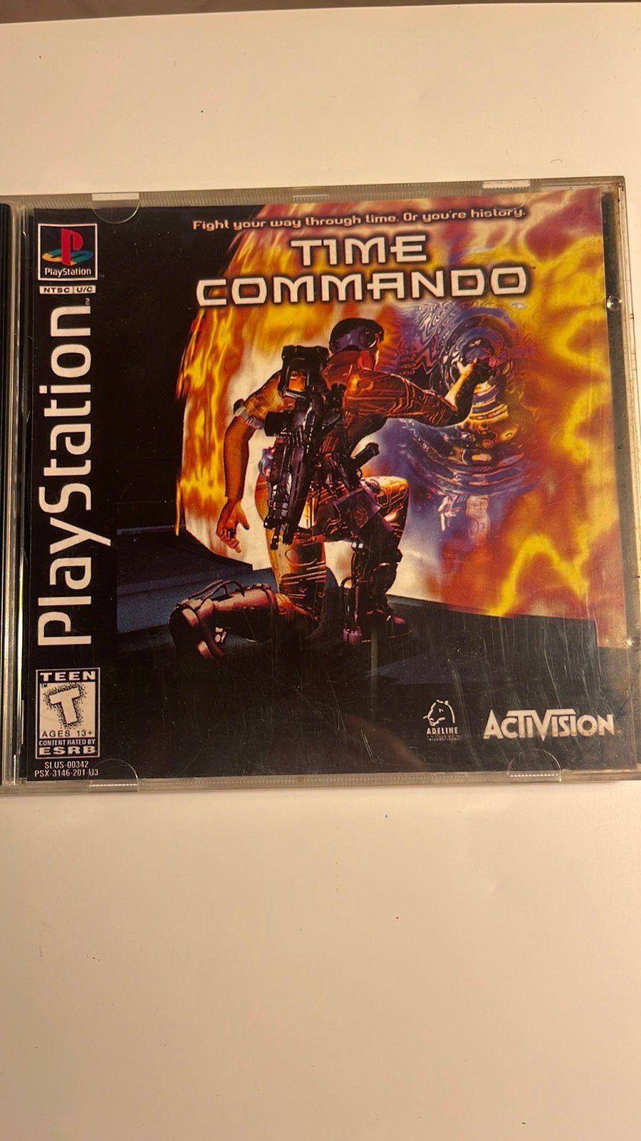 Time  Commando game-de Sony PlayStation vintage 1996, Verzenden, Zo goed als nieuw