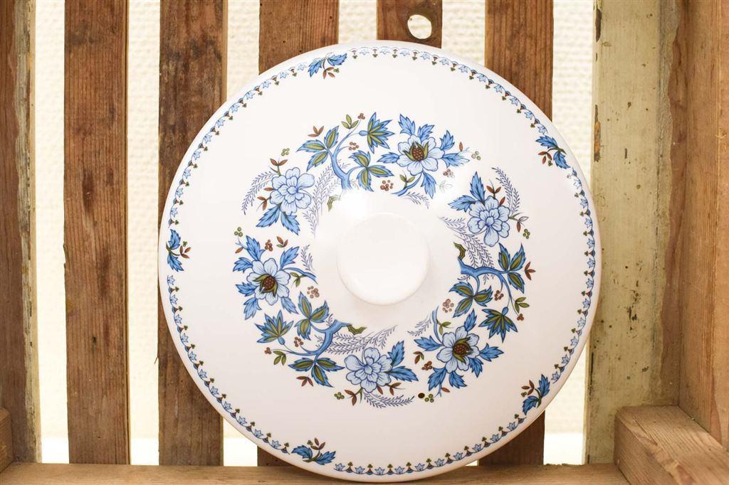 Noritake Blue Moon porseleinen afdekschaal 44969, Ophalen of Verzenden, Gebruikt, Aardewerk, Bord(en)