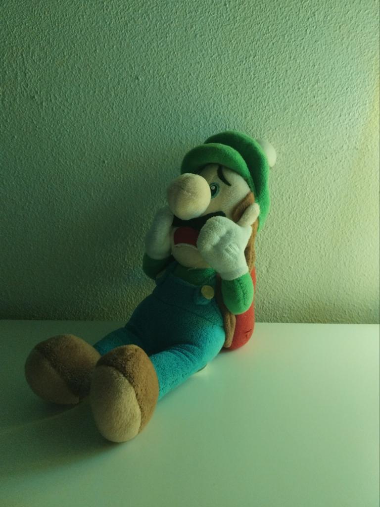 Luigi van Luigi's Mansion pluche knuffel, Groen, Overige typen, Ophalen of Verzenden, Zo goed als nieuw