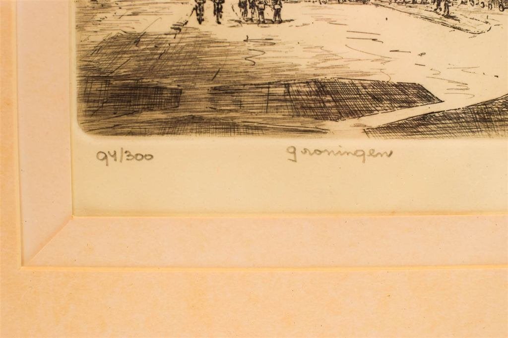 Prent/tekening van de Martinitoren 50695, Ophalen of Verzenden, Voor 1920, Ongelopen, Utrecht