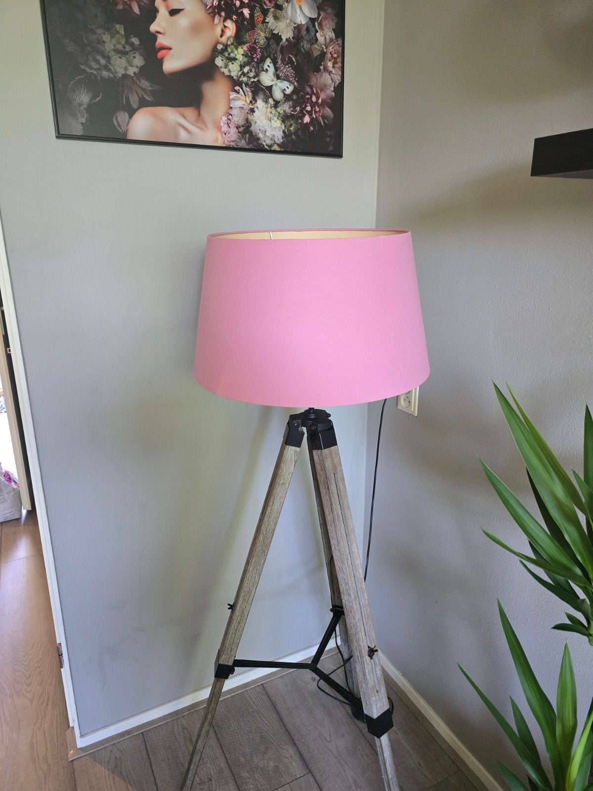 Roze lampenkap, Ophalen, Minder dan 100 cm