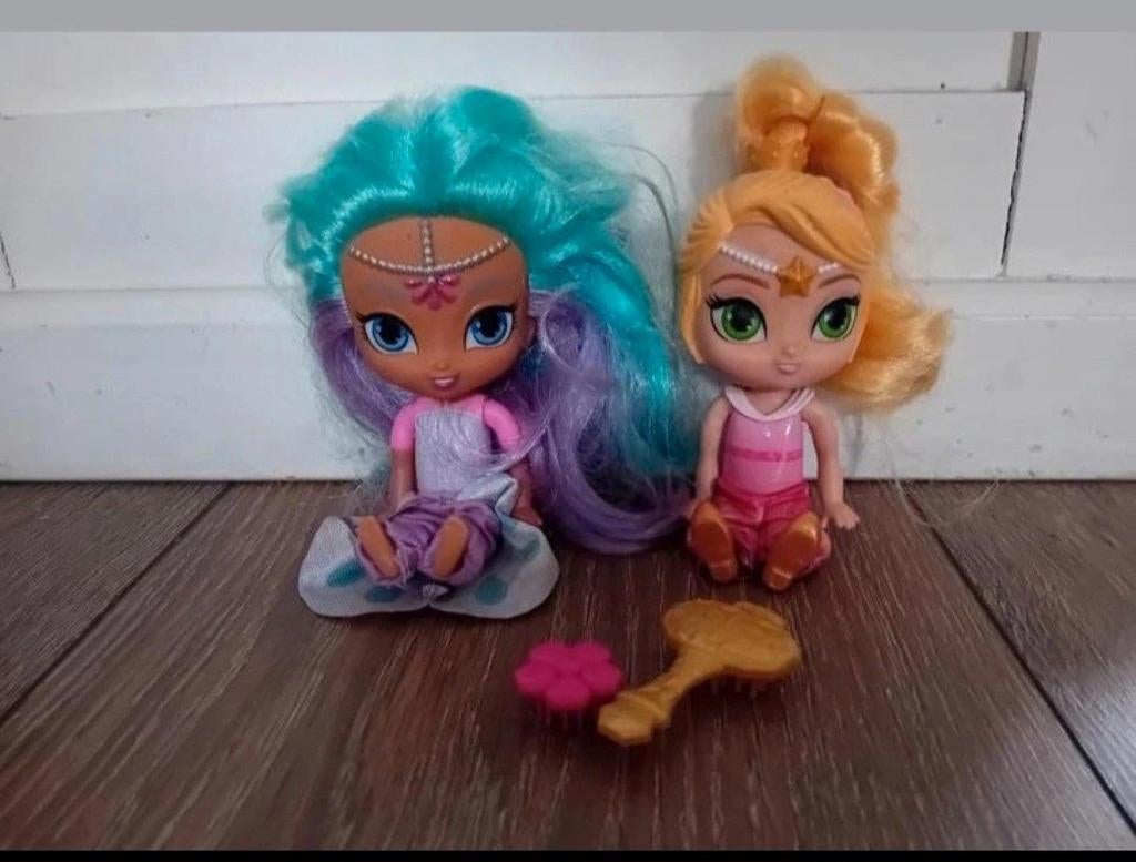2 meisjes, poppetjes shimmer and shine, Ophalen of Verzenden