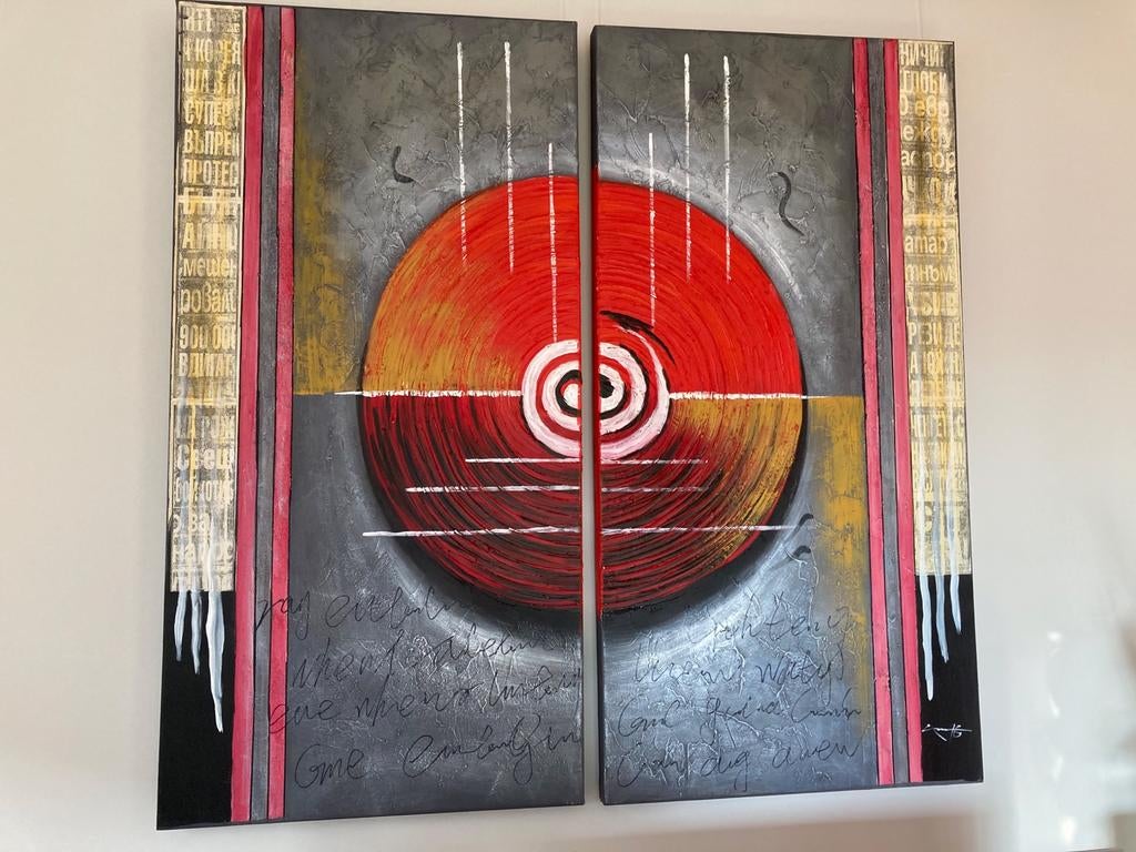 2-luik schilderij, Ophalen