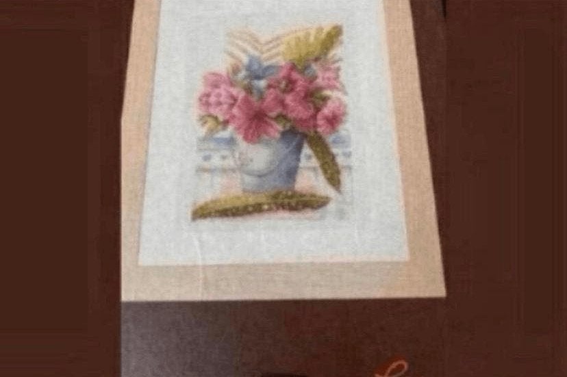 BORDUURPAKKET LANARTE MARJOLEIN BASTIN FLOWERS IN A BUCKET, Verzenden, Nieuw, Handborduren, Borduurpakket