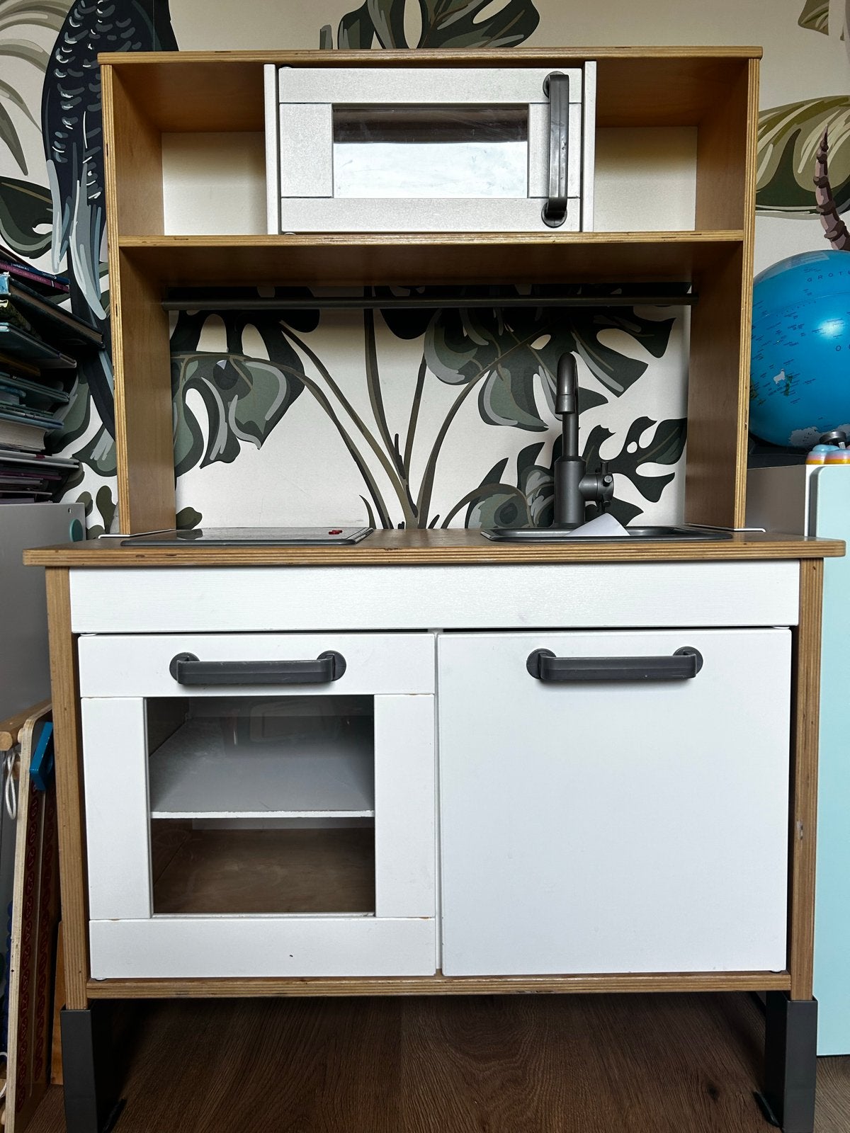 Houten speelkeuken met accessoires, Ophalen, Gebruikt, Hout, Speelkeuken