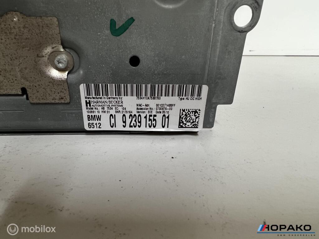 Navigatie set GROOT BMW 5-serie F10 ('10-'13) 923915501, Gebruikt, Ophalen of Verzenden, BMW, BMW